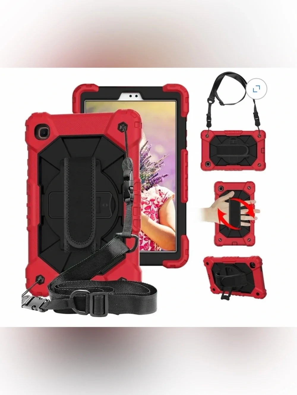 Dteck Kids Case Samsung Tab A7 Lite 8.7” SM-T220/T225 w/ Hand Strap